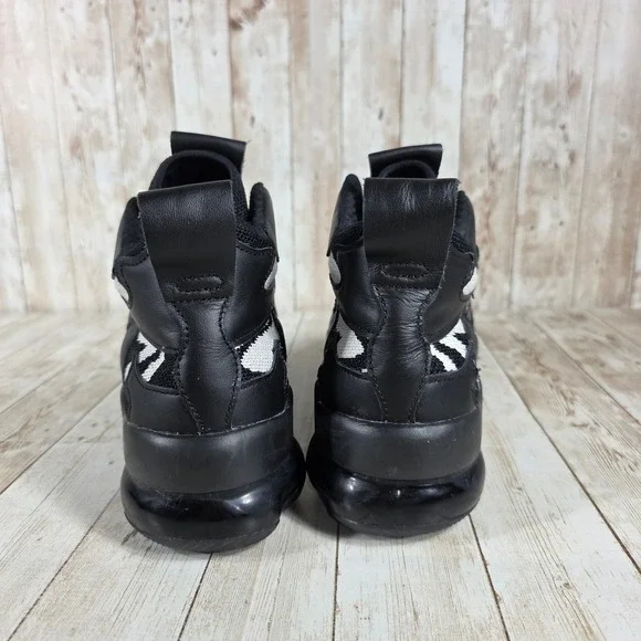 Nike Air Max More Uptempo Black Sneakers Athletic Shoes Size 8‎